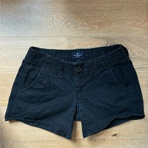American Eagle Shortie Short Chino Shorts Size 0 Dark Navy